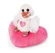 NICI Plüsch Love Weißer Schwan mit Herz 10cm, GRÜN