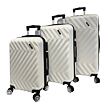 Bavy Cestovní kufr skořepinový Waves White - set 3 ks
