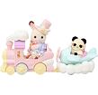 Sylvanian Families - Letadlo, vláček a baby figurky v zábavném parku