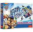 Dáma a Mlýn Tlapková patrola/Paw Patrol společenská hra v krabici 29x19x4 cm