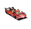 Bburago - RACING, Ferrari 499P - 24H Le Mans Champion 2024 v dekorativním boxu, 1:18