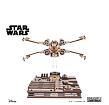 Ugears 3D dřevěná mechanická skládačka Star Wars Luke Skywalker X-Wing stíhačka