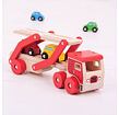 Bigjigs Toys Holztransporter mit Autos