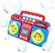 Bublifukové rádio se světlem a hudbou modré