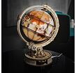RoboTime 3D dřevěné mechanické puzzle Svítící glóbus