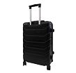 Bavy Cestovní kufr skořepinový 24" Ribs Black
