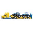SIKU Super 1805 - Tahač s vlekem a 2 traktory New Holland 1:87