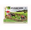 Výběh/Ohrada pro koně + ošetřovatelé + kůň 2ks s příslušenstvím