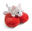 NICI Plüsch Love Cat niedlich liegend, Herz, 13cm