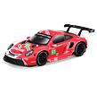 Bburago - RACE, Porsche 911 RSR v dekorativním boxu, červená, 1:43