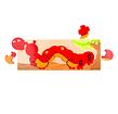 Bigjigs Toys Počítací puzzle housenka
