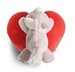 NICI plyš Love Kočička huňatá ležící, srdce, 13cm