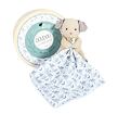 Doudou Geschenkset - Plüschhund mit Decke aus Bio-Baumwolle 15 cm