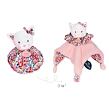 Doudou Schläfrige Katze rosa 3in1