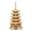 RoboTime 3D-Holzpuzzle Fünfstöckige Pagode