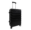 Bavy Cestovní kufr skořepinový 24" Ribs Black