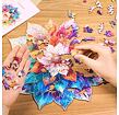 RoboTime Dřevěné puzzle Květinová mandala