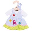 Bigjigs Toys Blaues gepunktetes Kleid mit Hirsch für Puppe 28 cm