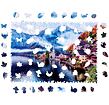 Buntes Holzpuzzle - Halstätter See