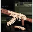 RoboTime 3D Dřevěné mechanické puzzle Útočná puška AK-47