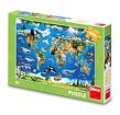 Dino Puzzle Tierkarte 100 XL Teile