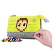 PIXIE CREW großer Koffer GREY/NEON YELLOW