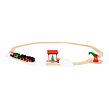 Weihnachts-Eisenbahnset mit batteriebetriebener Dampflokomotive