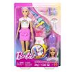Barbie panenka duhové vlasy s třpytivým stylingem