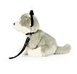 Rappa Plyšový pes husky sedící s vodítkem 28 cm ECO-FRIENDLY