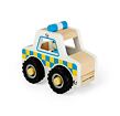 Bigjigs Toys Dřevěné mini policejní auto