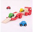 Bigjigs Toys Holztransporter mit Autos