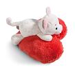 NICI plyš Love Kočička roztomilá ležící, srdce, 13cm