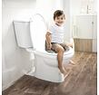 Protiskluzové sedátko na WC s vysokým opěradlem, šedá