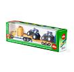 SIKU Super 1805 - Tahač s vlekem a 2 traktory New Holland 1:87