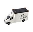 Tiertransportwagen Kunststoff 28cm mit Pferd auf Schwungrad mit Licht mit Sound grau im Karton