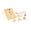 Bigjigs Toys Dřevěné puzzle Anatomie chlapec