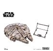 Ugears 3D dřevěná mechanická skládačka Star Wars Millennium Falcon