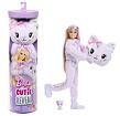 Barbie CUTIE REVEAL Barbie sladké mašle - fialové kotě