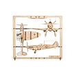 Ugears 2,5D dřevěné mechanické puzzle Stíhací letadlo