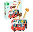 Vilac Dřevěná vystřelovací hra Autobus se zvířátky