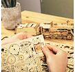 RoboTime dřevěné 3D puzzle Parní lokomotiva