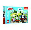 Puzzle Mašinka Tomáš/Tomáš na výletě 27x20cm 60 dílků v krabičce 21x14x4cm