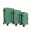 Bavy Cestovní kufr skořepinový Diamond Light green - set 3 ks