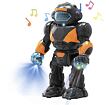 Robot chodící plast 22cm na baterie se světlem se zvukem