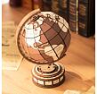 RoboTime 3D dřevěná skládačka Glóbus a divy světa