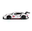 Bburago - RACE, Porsche 911 RSR v dekorativním boxu, bílá, 1:43