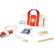 small foot Doktorský set s červeno-bílou lékařskou taškou