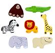 2Kids Toys Dřevěné puzzle Safari propojitelné