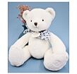 Doudou Plyšový medvídek bílý 25 cm