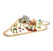 Bigjigs Rail Dřevěná vláčkodráha divoký západ 62 dílů
